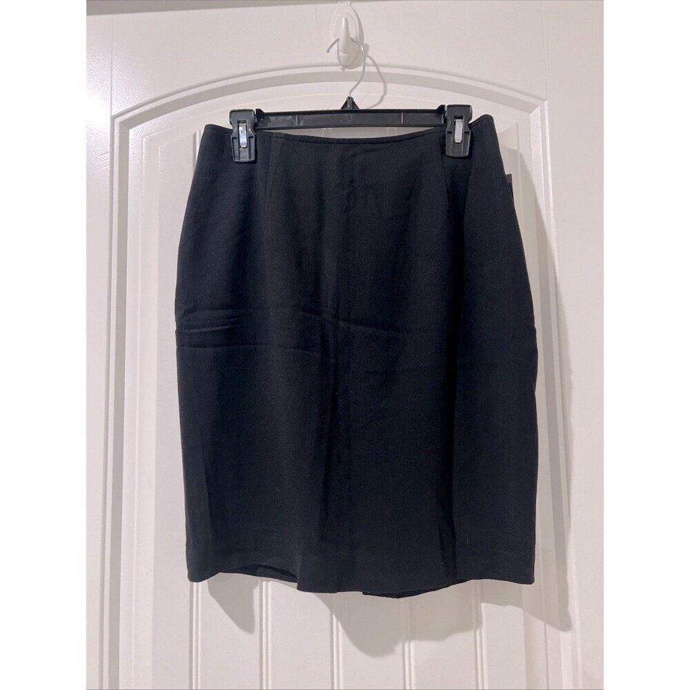 Harris Wallace Women Skirt Size 8 Black  Classic Career Y2K Straight Pencil